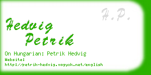 hedvig petrik business card